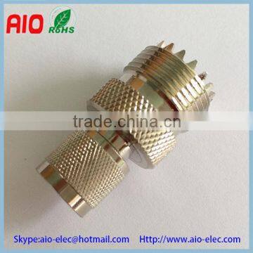 UHF Female SO239 to mini UHF male RF connector