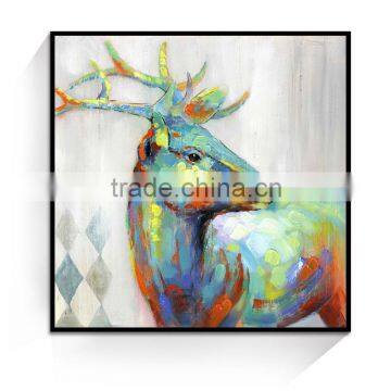 JC Single Piece Home Decoration Deer Animal Canvas Art Painting For Living Room ANI-11A