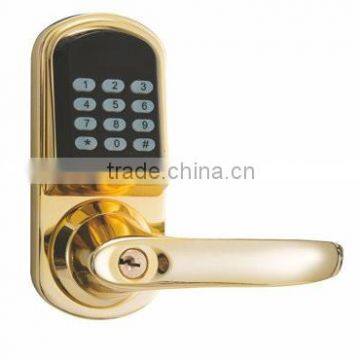 OSPON entrance electronic code door Lock,gold color