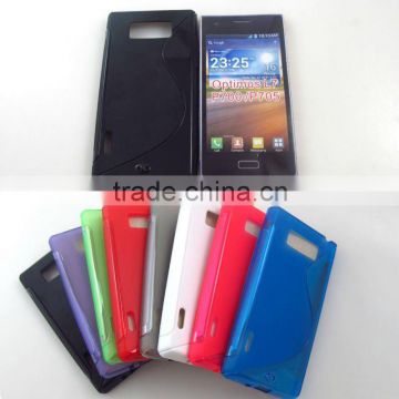 s-line tpu case for lg optimus l7 p700 p705/lg l7 case