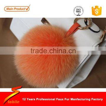 STABILE Fashion White Rabbit Keychain Handbag Charm Faux Fur Rabbit Pompom photo-4