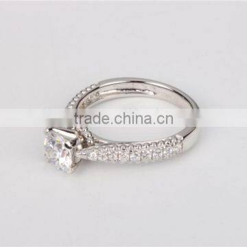Top Quality 925 Silver Adjustable Women Ring Setting With AAA Stones photo-3
