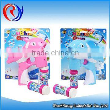 Funny plastic music flash toy bubble gun fish