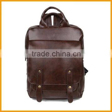 Brand New Wholesale Men School PU Leather Satchel Bag