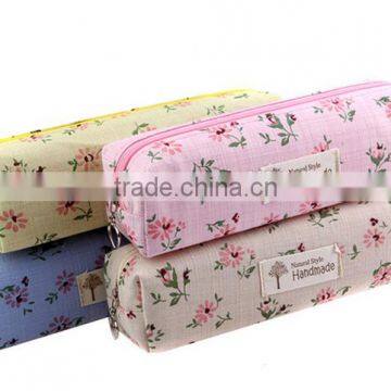 Wholesale korean trendy retro cheap pencil bag