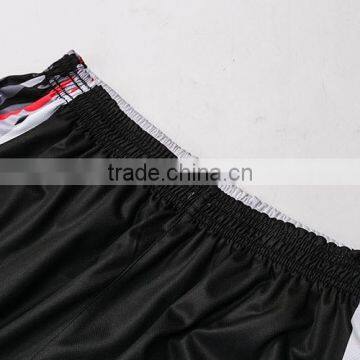 100 Polyester Mesh Fabric Red Logo Embroidery Basketball Jersey Uniform