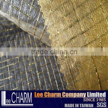 Gold Metallic Nylon Mesh Fabric Fashoin Outfit Materials