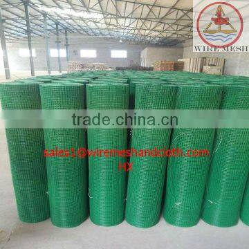 Dark green PVC coated welded wire mesh