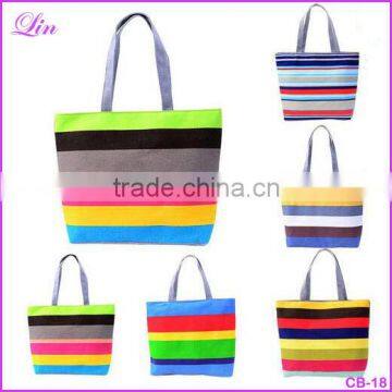 Summer Canvas Women Beach Bag Fashion Color Printing lady Girls Handbags Shoulder Bag