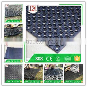 Hardness butcher shop anti fatigue shock proof rubber bar mat