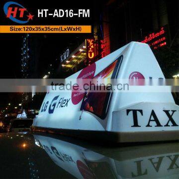 12V voltage advertising light car led roof sign