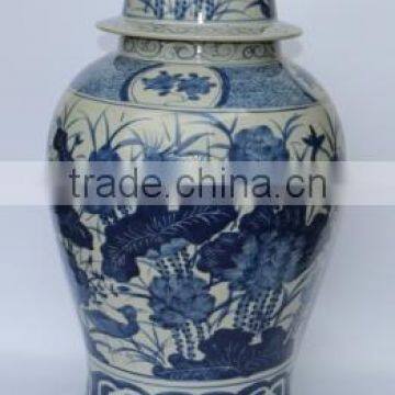 Blue and White Porcelain Temple Jar photo-5