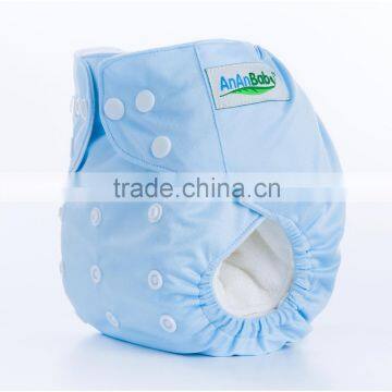 2016 Reusable Ananbaby Baby plain color baby diapers