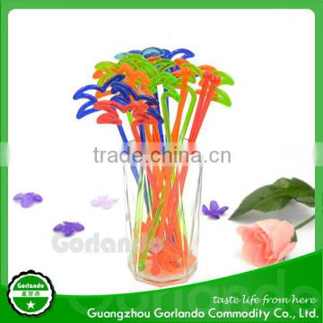 palm tree wholesale party promotional cocktail plastic coffee stirrer