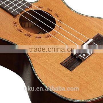 UKU Wholesale Tenor Western Red Cedar Top Ukulele With Gig Bag photo-5