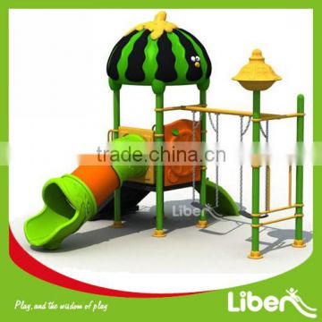 China Hot Commercial Plastic Used Preschool Kids Outdoor Playground Set