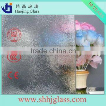 Haojing CE & ISO certificate 3mm-6mm Clear Float Glass silver star patterned glass