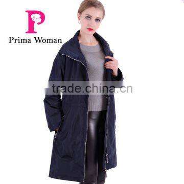 2016 Spring Latest Design Light Fashion Long Women Trench Coat photo-2