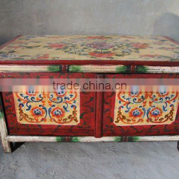 chinese antique furniture/tibetan painting cabinet