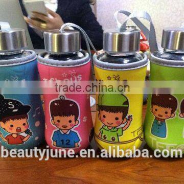 heat-resistant borosilicate glass bottle double wall insulated glass water bottle kids bottle new products