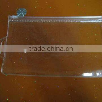 Factory price of pvc transparent bag with zipper