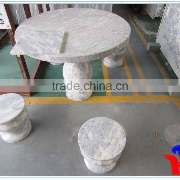 white granite table