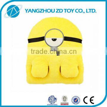 Home Textile Cute OEM yellow hot sale new design face cushion pillow