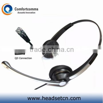 High quality call center telecommunication professional headset with RJ9 plug for telephone system HSM-902FPQDRJ