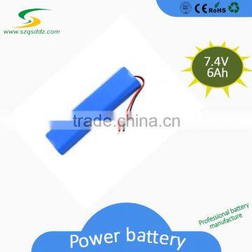 UL,CEL Certificated Hot Selling Cheap Rechargeable Lithium ion 18650 7.4V flash light battery