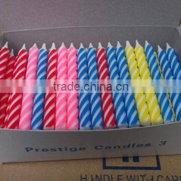 Custom Pure Paraffin Wax Spiral Birthday Candle photo-2