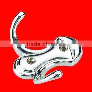 Furniture Hooks Clothes Metal Hook Double Prong Robe Hook Coat Hat Hook