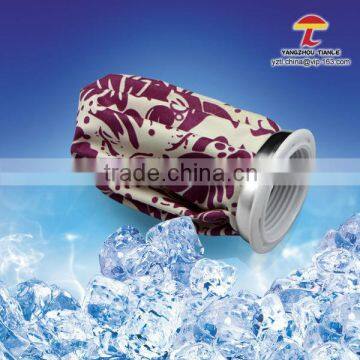 Flower shape 9 inch fabric ice bag