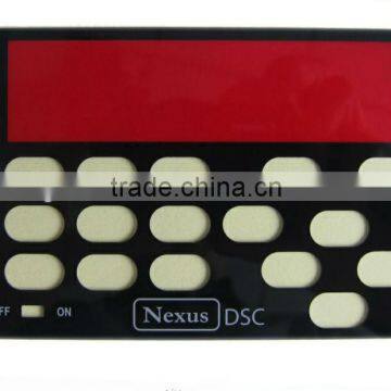 Custom Screen Printing Polycarbonate Overlay Panel With LCD Window