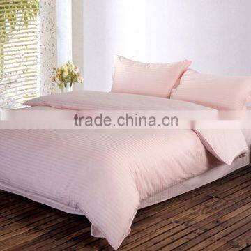 5 Stars Hotel Used Bedding Sets,Cotton Sateen Stripe Bed Sheet Sets