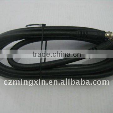 RG-6 F-pin coax cable- black /F-F connector