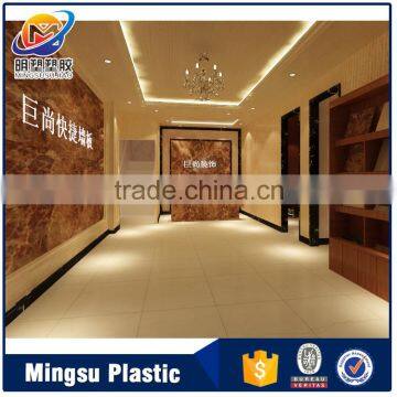 Artistic and woo and marble decoration pvc ceiling design for shop