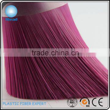 straight solid flaggable PET broom filament