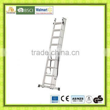 aluminum extension ladder GS/TUV EN131/SGS