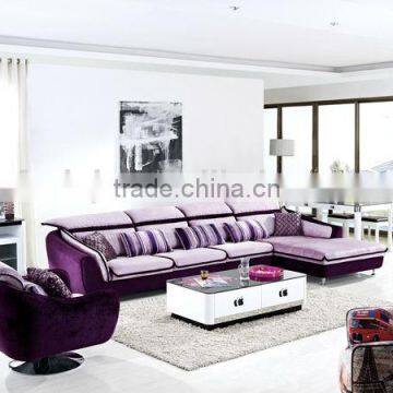 Fabric furniture / purpule mini special sofa / foshan furniture fabric sofa set 8132