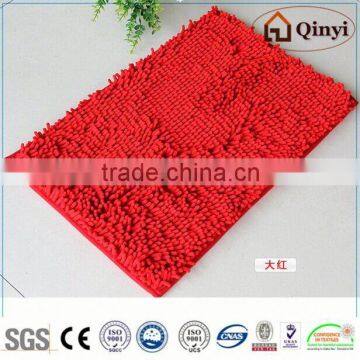 NEW Microfiber chenille mat with dog foot / Chenille mat-QINYI