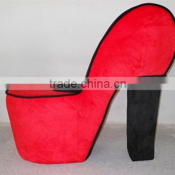 High heel shoe shaped chair fiberglass