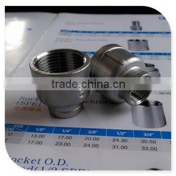 ANSI B16.11 stainless steel ASTM 304 casting pipe reducer