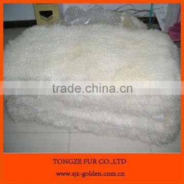 Tibet lamb fur skin plate