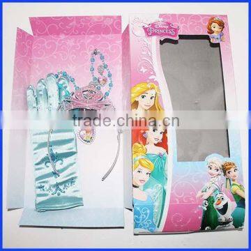 Factory price frozen princess Elsa Anna chunky jewelry set for children