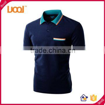 High quality Men's short sleeve slim fit soft cotton solid color polo t shirts