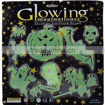 Plastic Halloween glow in the dark sticker