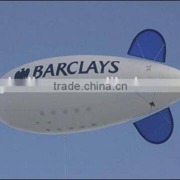 zeppelin shape PVC balloon, Inflatable airship balloon, logo printing zeppelin balloon