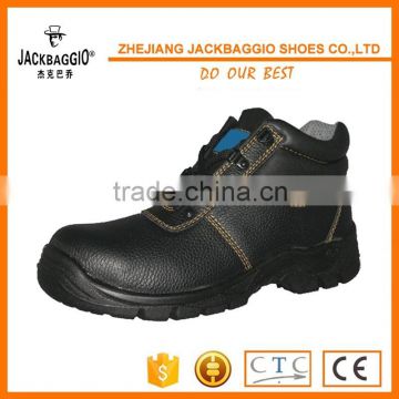 2016 CE certificated black PU injection construction black industrial working shose cheap