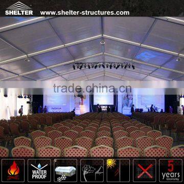 500 People Shelter A Shaped Glass Wall Tent Manufacturing Company in Guangzhou for Party Wedding photo-3