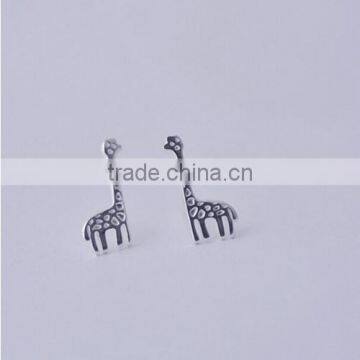 Bright-Colored Animal Design Factory Price Sweet 925 Silver Earrings